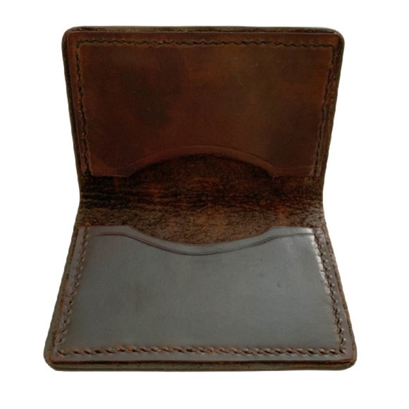 Dark Brown Card Holder or Wallet - Picture 2 of 4